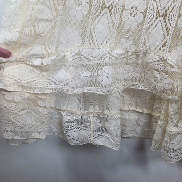 Cupshe NWT Crochet Dress Swim Coverup Boho Coquette Fairy Dainty Cream Medium - Picture 14 of 16